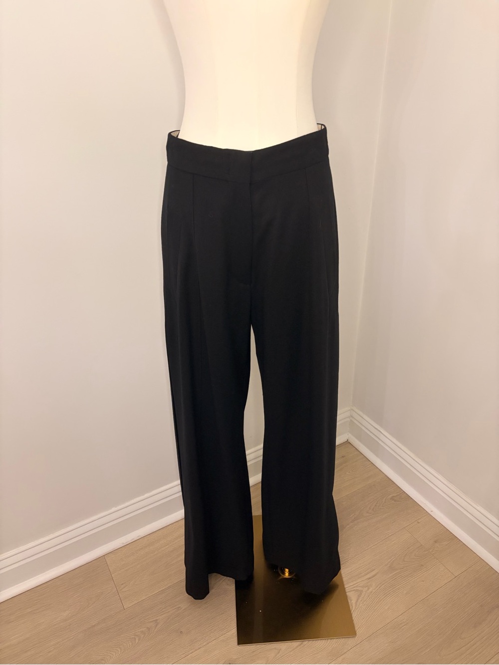 NWT ODEEH Virgin Wool Trousers In Black Size 38/8